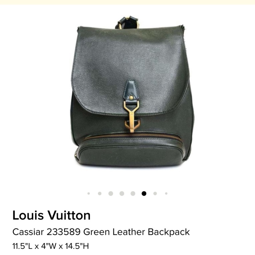Louis Vuitton Cassiar 233589 Leather Backpack - Picture 8 of 14